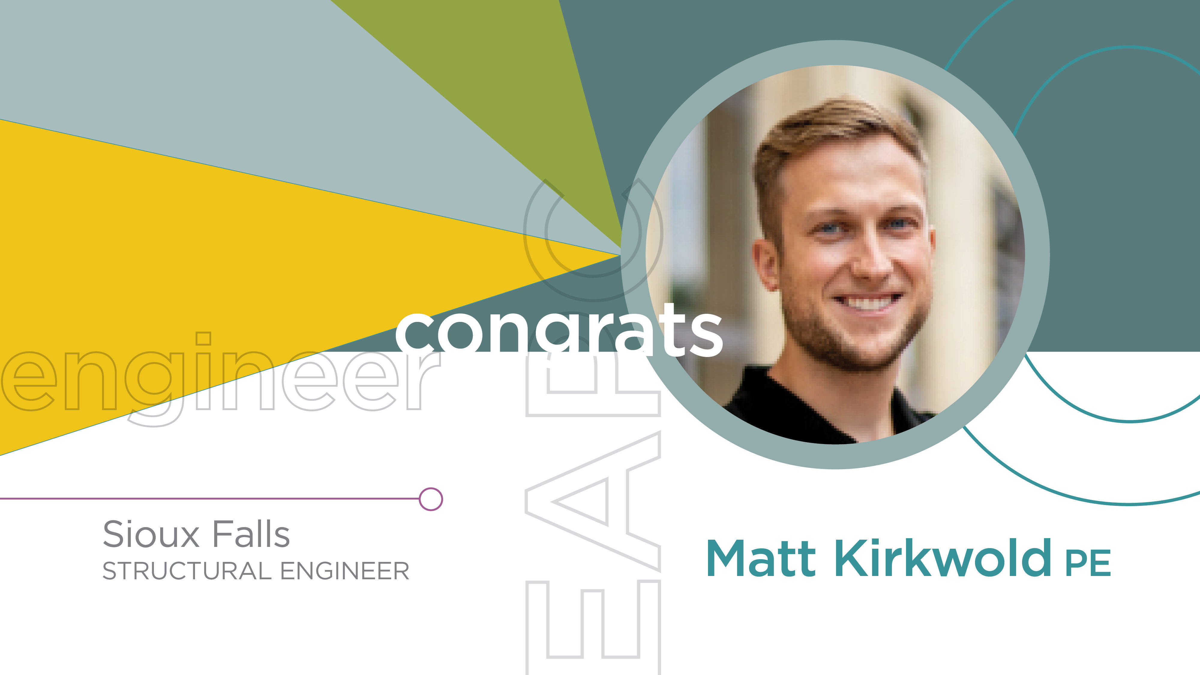 Congratulations Matt Kirkwold